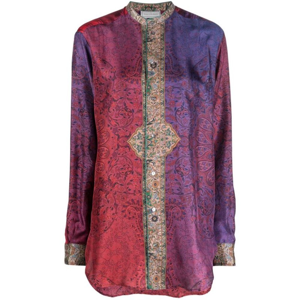 Pierre Louis Mascia Women's Printed Silk Shirt
